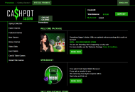 Cashpot Promotions Desktop Device View