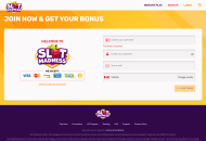 SlotMadness Registration Form Step 1 Desktop Device View