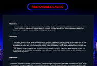 Euromoon Responsible Gambling Information Desktop Device View 
