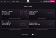 PlayGrand Promotions Desktop Device View