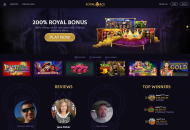 RoyalAce Homepage Desktop Device View 