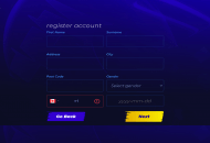 Race Registration Form Step 2 Desktop Device View