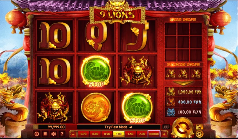 9 Lions Gameplay Screenshot
