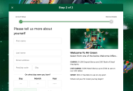 Mr.Green Registration Form Step 2 Desktop Device View
