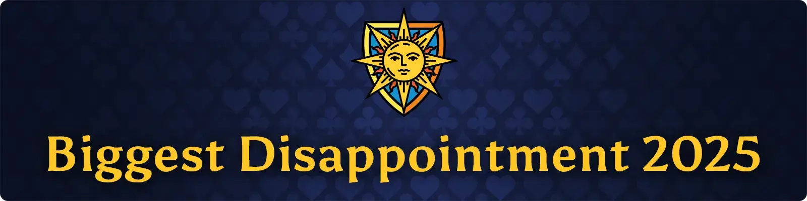 Biggest Disappointment 2025