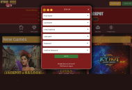 Grande Vegas signup desktop view