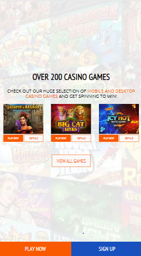Jackpot capital casino mobile screenshot taken on 8/14/2023
