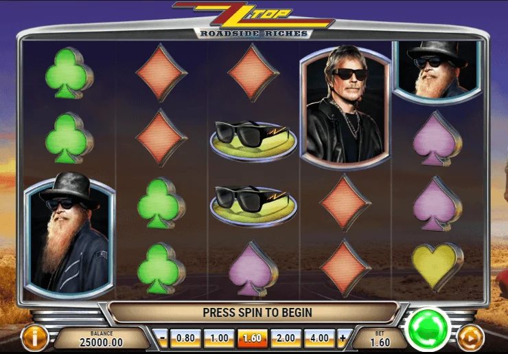 zz top by play'n go