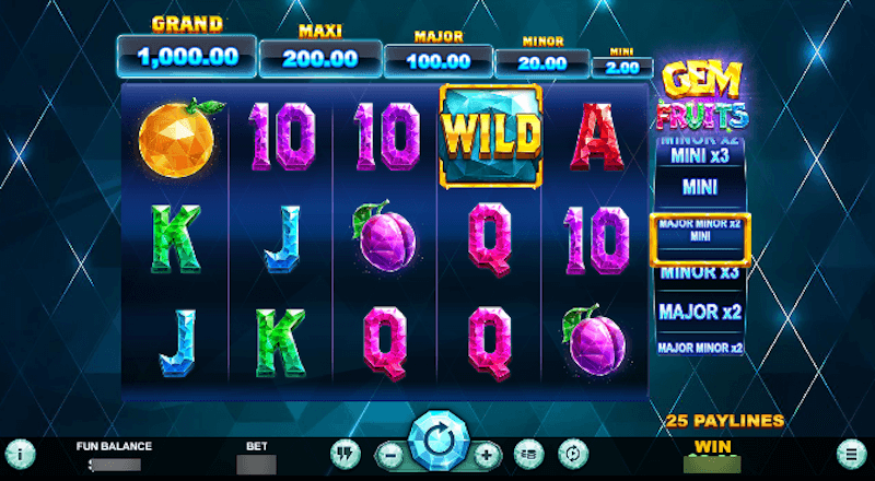 gem fruits by realtime gaming