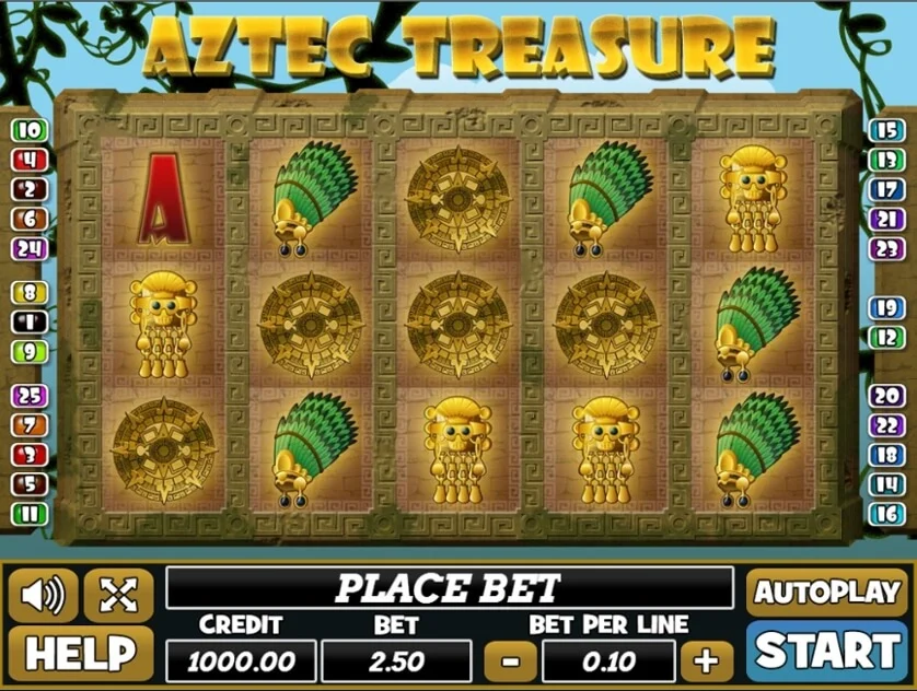 aztec treasure by real time gaming