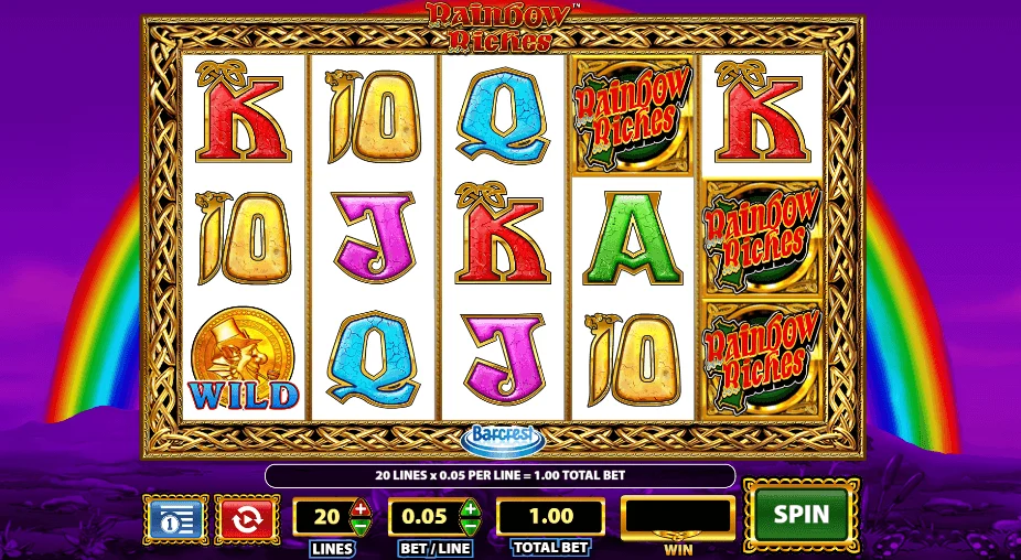 sg gaming rainbow riches slots demo